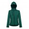 THC ZAGREB WOMEN. Giacca softshell da donna sfiancata - Verde scuro