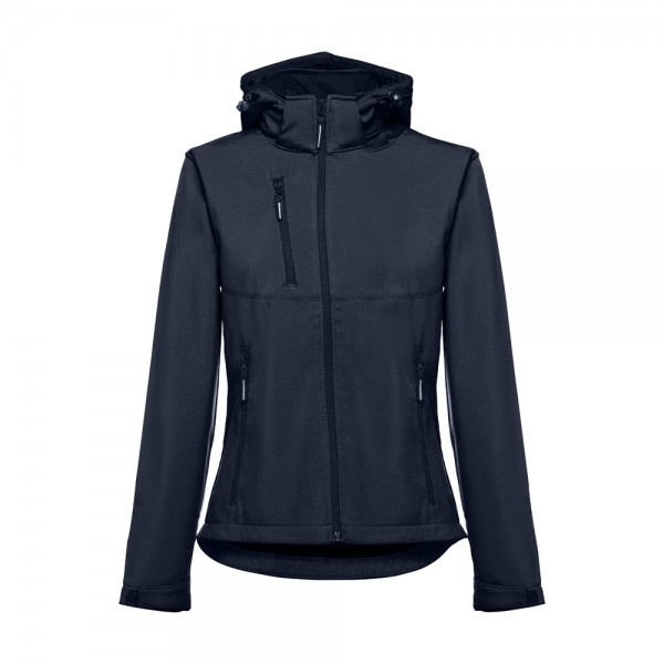 THC ZAGREB WOMEN. Giacca softshell da donna sfiancata - Blu scuro