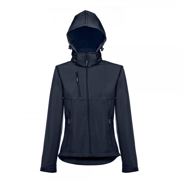 THC ZAGREB WOMEN. Giacca softshell da donna sfiancata - Blu scuro