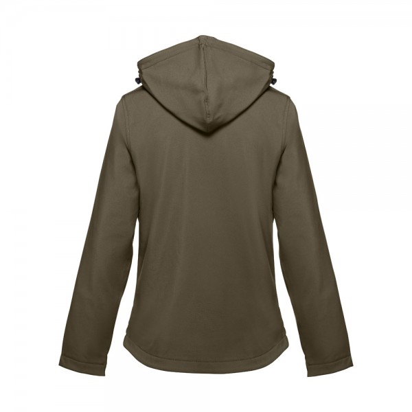 THC ZAGREB WOMEN. Giacca softshell da donna sfiancata - Verde militare