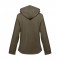 THC ZAGREB WOMEN. Giacca softshell da donna sfiancata - Verde militare