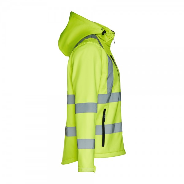 THC ZAGREB WORK. Giacca softshell alta visibilità (unisex) - Giallo hexachrome