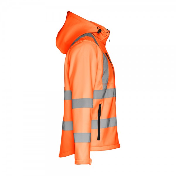 THC ZAGREB WORK. Giacca softshell alta visibilità (unisex) - Arancione hexachrome