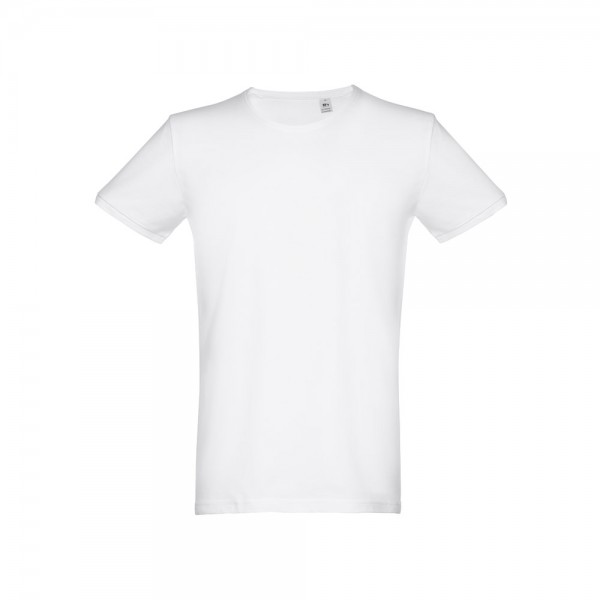THC SAN MARINO WH. T-shirt da uomo a maniche corte in cotone piqué. colore bianco - Bianco