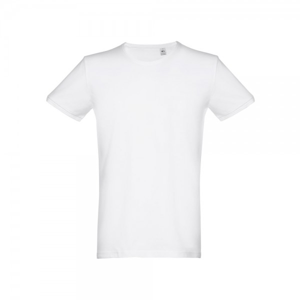 THC SAN MARINO WH. T-shirt da uomo a maniche corte in cotone piqué. colore bianco - Bianco