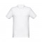 THC MONACO WH. Polo da uomo a maniche corte in cotone cardato - Bianco