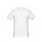 THC MONACO WH. Polo da uomo a maniche corte in cotone cardato - Bianco