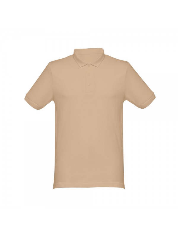 THC MONACO. Polo da uomo - Marrone chiaro THC MONACO. Polo da uomo - Marrone chiaro