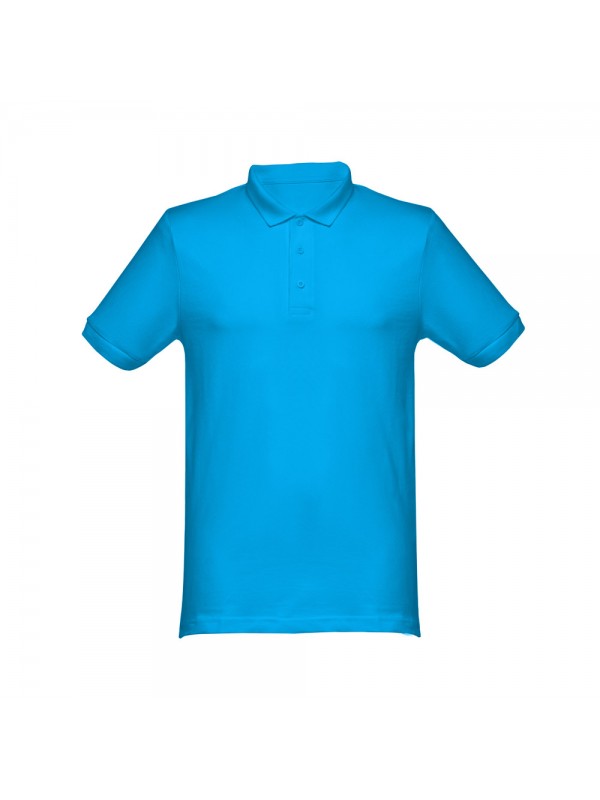 THC MONACO. Polo da uomo - Azzurro mare THC MONACO. Polo da uomo - Azzurro mare