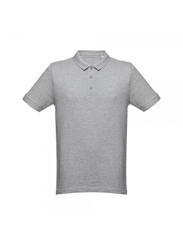 THC MONACO. Polo da uomo - Grigio chiaro mélange THC MONACO. Polo da uomo - Grigio chiaro mélange