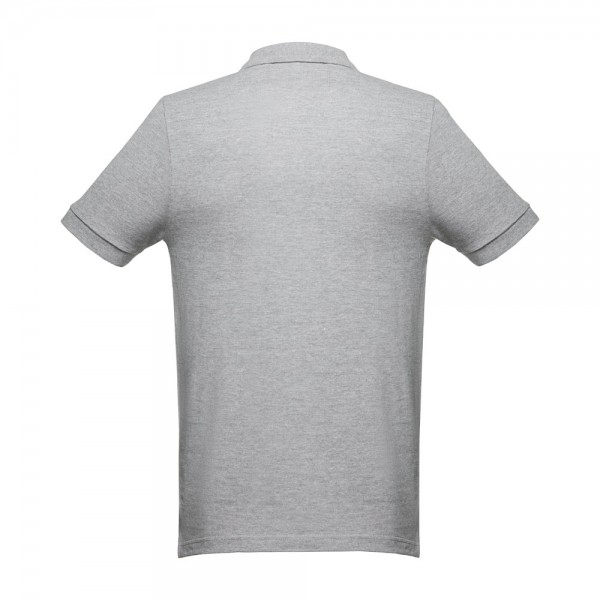 THC MONACO. Polo da uomo - Grigio chiaro mélange