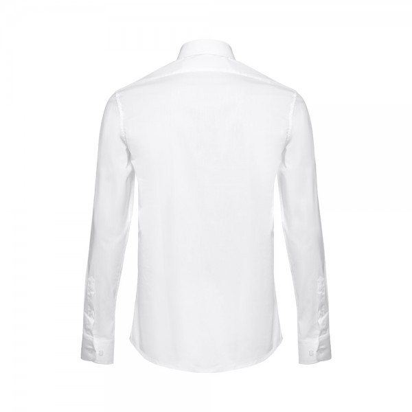 THC PARIS WH. Camicia da uomo in popeline a maniche lunghe. colore bianco - Bianco