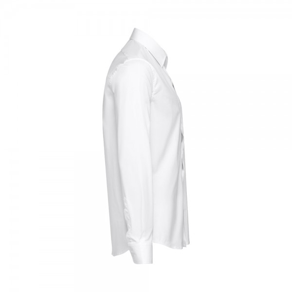 THC PARIS WH. Camicia da uomo in popeline a maniche lunghe. colore bianco - Bianco