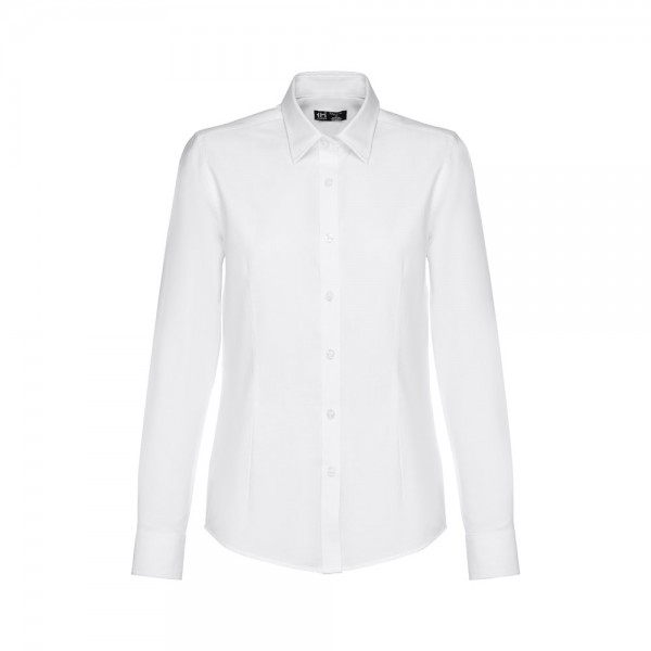 THC TOKYO WOMEN WH. Camicia oxford a maniche lunghe da donna. Colore bianco - Bianco