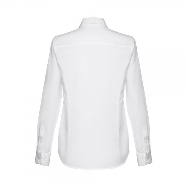 THC TOKYO WOMEN WH. Camicia oxford a maniche lunghe da donna. Colore bianco - Bianco