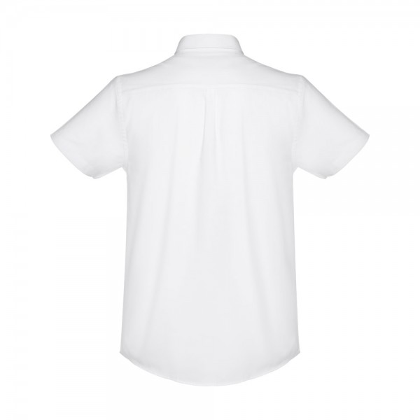 THC LONDON WH. Camicia oxford da uomo a maniche corte. Colore bianco - Bianco