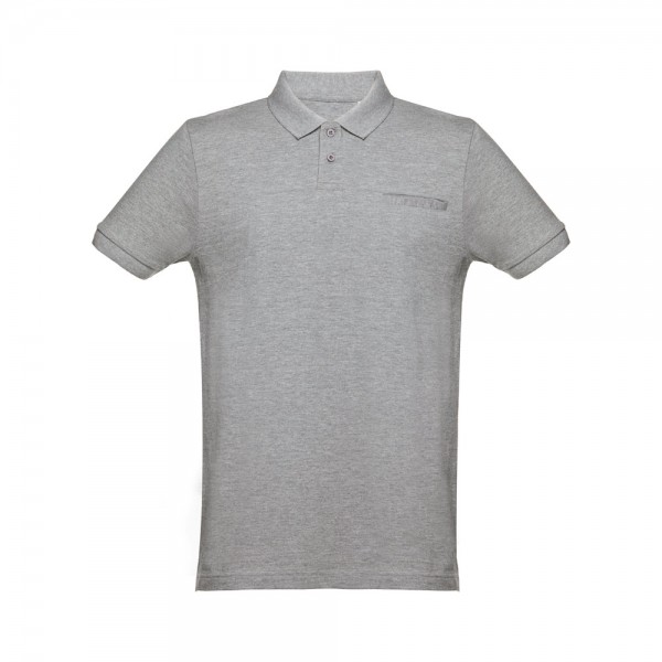 THC DHAKA. Polo da uomo - Grigio chiaro mélange
