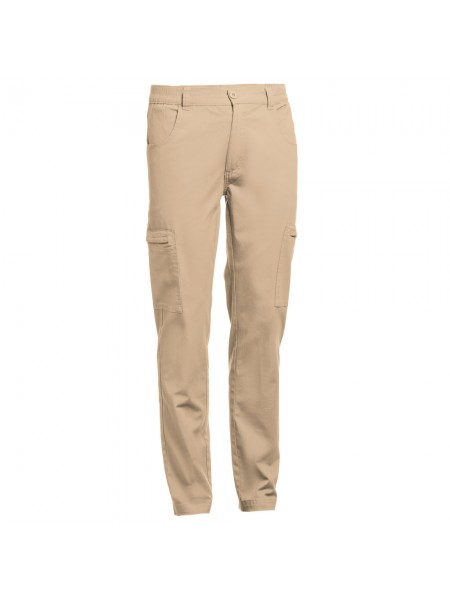 THC TALLINN. Pantaloni in cotone ed elastan - Marrone chiaro THC TALLINN. Pantaloni in cotone ed elastan - Marrone chiaro