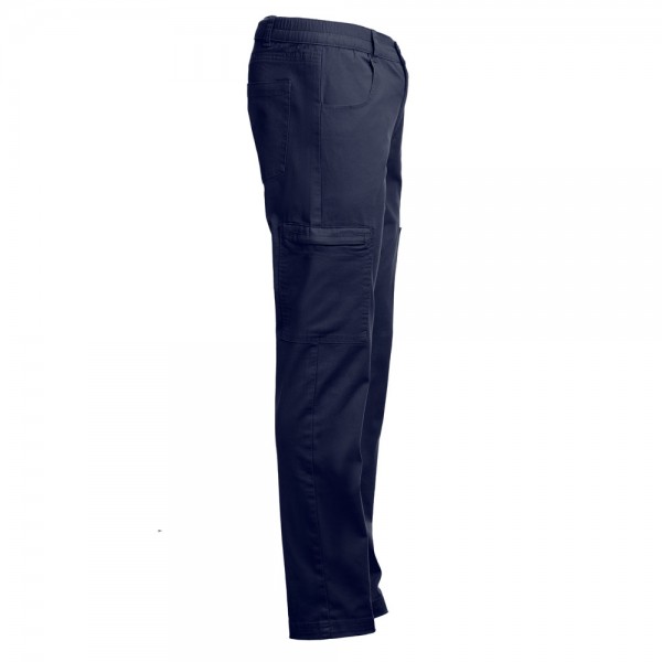 THC TALLINN. Pantaloni in cotone ed elastan - Blu scuro