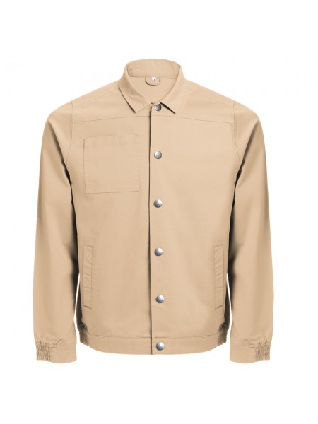 THC BRATISLAVA. Giacca unisex in cotone ed elastan - Marrone chiaro THC BRATISLAVA. Giacca unisex in cotone ed elastan - Marrone chiaro