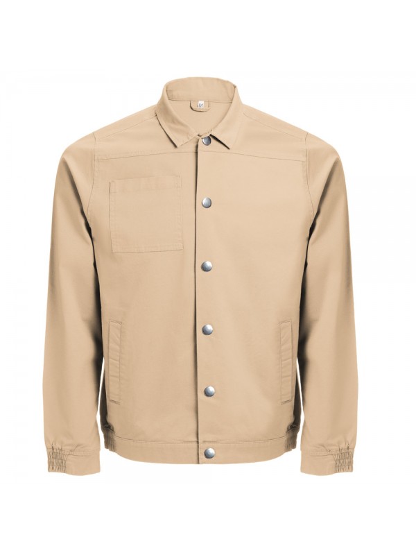 THC BRATISLAVA. Giacca unisex in cotone ed elastan - Marrone chiaro THC BRATISLAVA. Giacca unisex in cotone ed elastan - Marrone chiaro