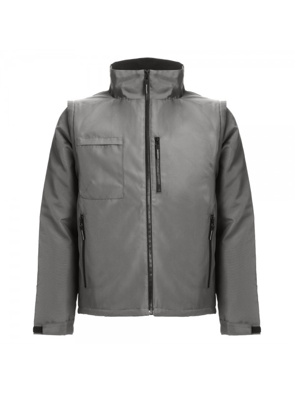 THC ASTANA. Giacca imbottita in poliestere (unisex) - Grigio THC ASTANA. Giacca imbottita in poliestere (unisex) - Grigio