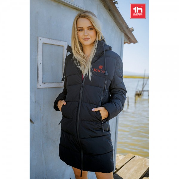 THC BRUSSELS. Parka trapuntato unisex - Blu scuro