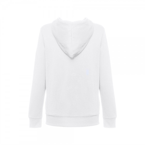 THC AMSTERDAM WOMEN WH. Felpa da donna con cappuccio e zip - Bianco