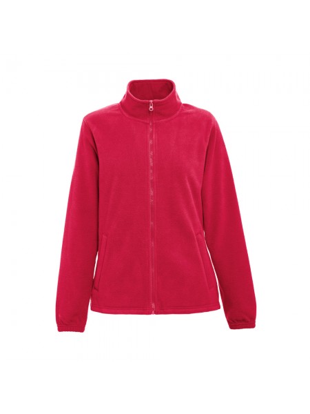 THC GAMA WOMEN. Giacca in pile da donna ad alta densità in poliestere - Rosso THC GAMA WOMEN. Giacca in pile da donna ad alta densità in poliestere - Rosso