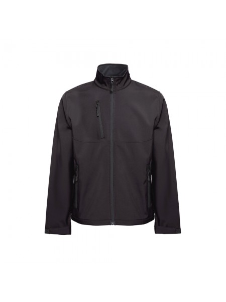 THC EANES. Giacca softshell (unisex) in poliestere ed elastan - Nero THC EANES. Giacca softshell (unisex) in poliestere ed elastan - Nero