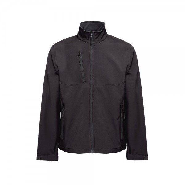 THC EANES. Giacca softshell (unisex) in poliestere ed elastan - Nero