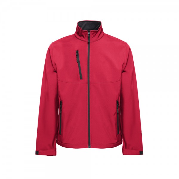 THC EANES. Giacca softshell (unisex) in poliestere ed elastan - Rosso