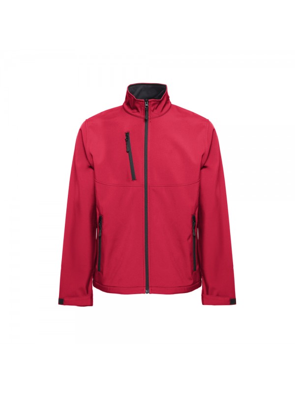 THC EANES. Giacca softshell (unisex) in poliestere ed elastan - Rosso