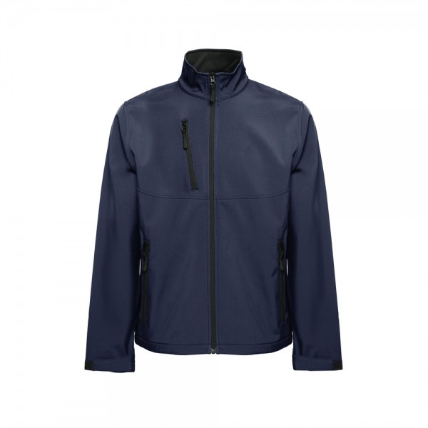 THC EANES. Giacca softshell (unisex) in poliestere ed elastan - Blu scuro