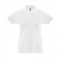 THC MONACO WOMEN WH. Polo da donna a maniche corte in cotone piqué - Bianco