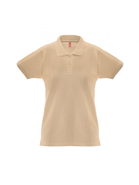 THC MONACO WOMEN. Polo da donna - Marrone chiaro THC MONACO WOMEN. Polo da donna - Marrone chiaro