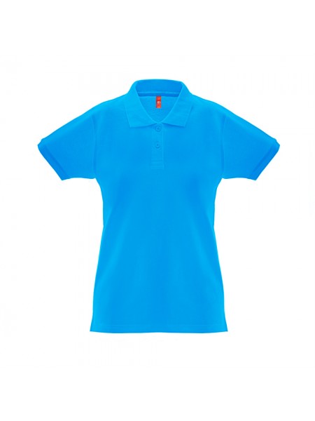 THC MONACO WOMEN. Polo da donna - Azzurro mare THC MONACO WOMEN. Polo da donna - Azzurro mare