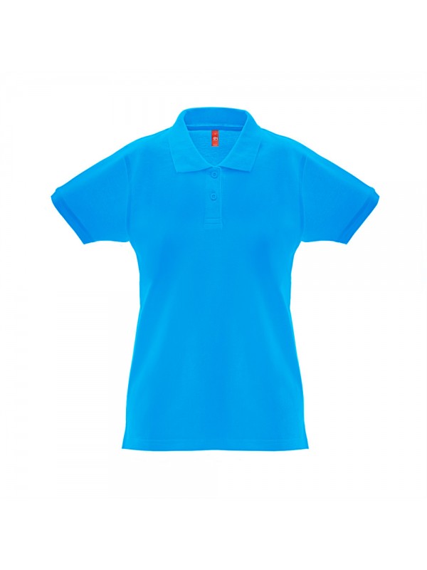 THC MONACO WOMEN. Polo da donna - Azzurro mare THC MONACO WOMEN. Polo da donna - Azzurro mare