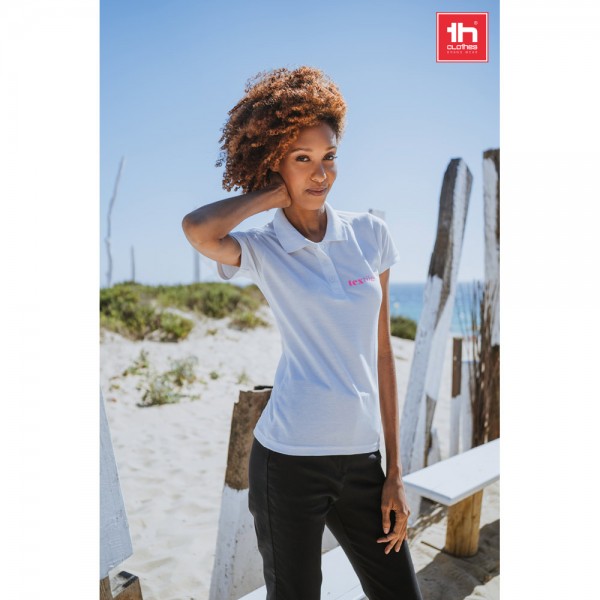 THC BERLIN WOMEN WH. Polo da donna a maniche corte - Bianco