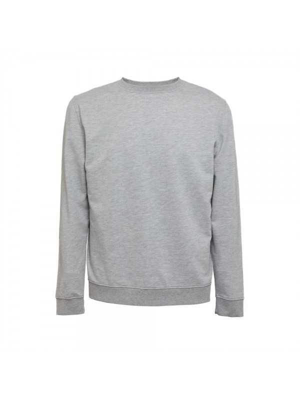 THC COLOMBO. Felpa (unisex) in spugna italiana non garzata - Grigio chiaro mélange THC COLOMBO. Felpa (unisex) in spugna italiana non garzata - Grigio chiaro mélange