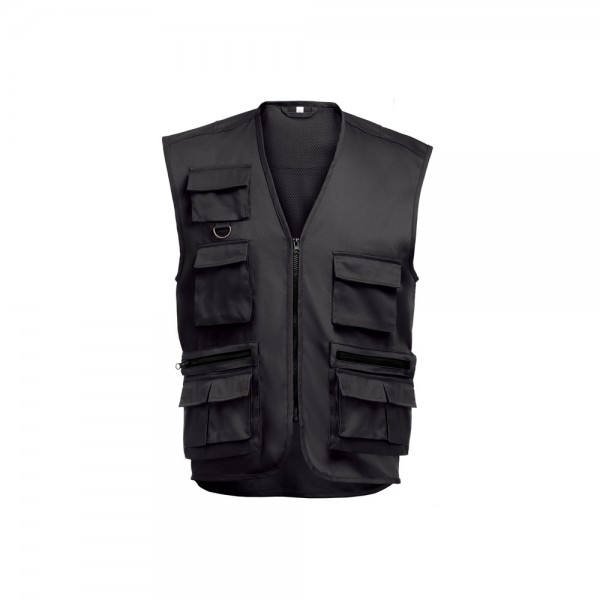 THC PIXEL. Gilet (200 g/m²) in poliestere e cotone - Nero