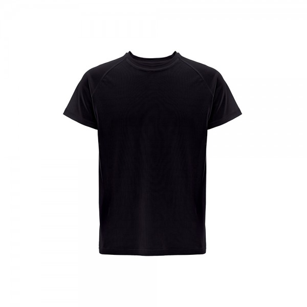 THC MOVE. T-shirt tecnica a maniche corte in poliestere - Nero