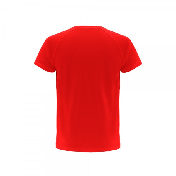 THC MOVE. T-shirt tecnica a maniche corte in poliestere - Rosso