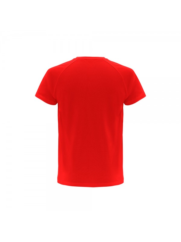 THC MOVE. T-shirt tecnica a maniche corte in poliestere - Rosso THC MOVE. T-shirt tecnica a maniche corte in poliestere - Rosso