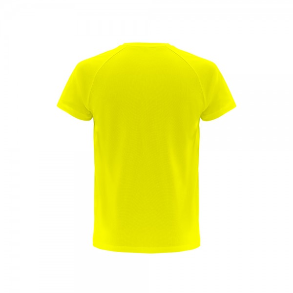 THC MOVE. T-shirt tecnica a maniche corte in poliestere - Giallo hexachrome