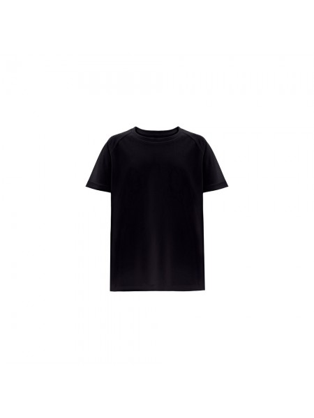 THC MOVE KIDS. T-shirt tecnica da bambino a maniche corte in poliestere - Nero
