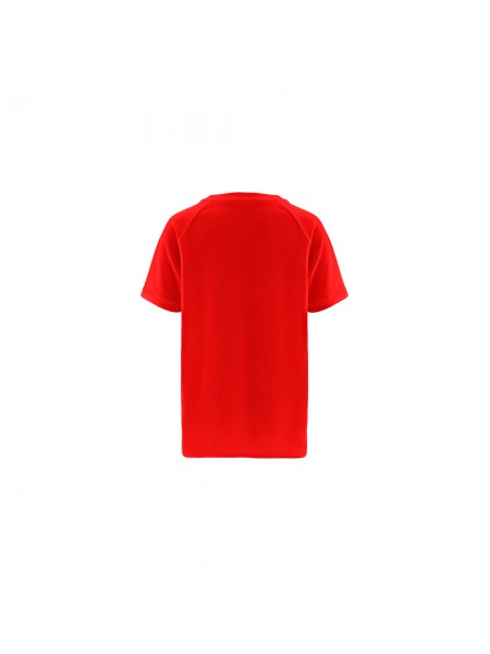 THC MOVE KIDS. T-shirt tecnica da bambino a maniche corte in poliestere - Rosso