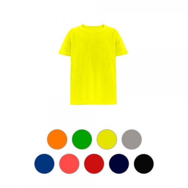THC MOVE KIDS. T-shirt tecnica da bambino a maniche corte in poliestere - Rosso