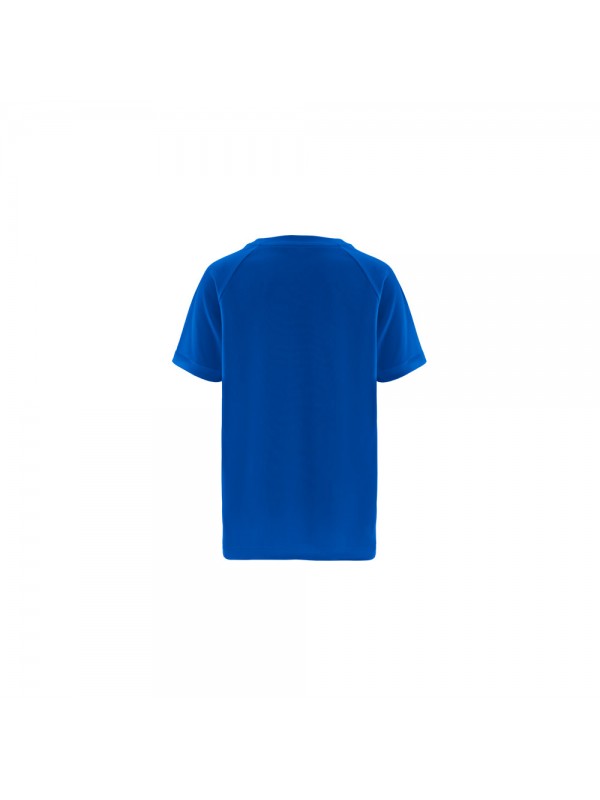THC MOVE KIDS. T-shirt tecnica da bambino a maniche corte in poliestere - Blu reale THC MOVE KIDS. T-shirt tecnica da bambino a maniche corte in poliestere - Blu reale
