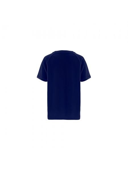 THC MOVE KIDS. T-shirt tecnica da bambino a maniche corte in poliestere - Blu scuro